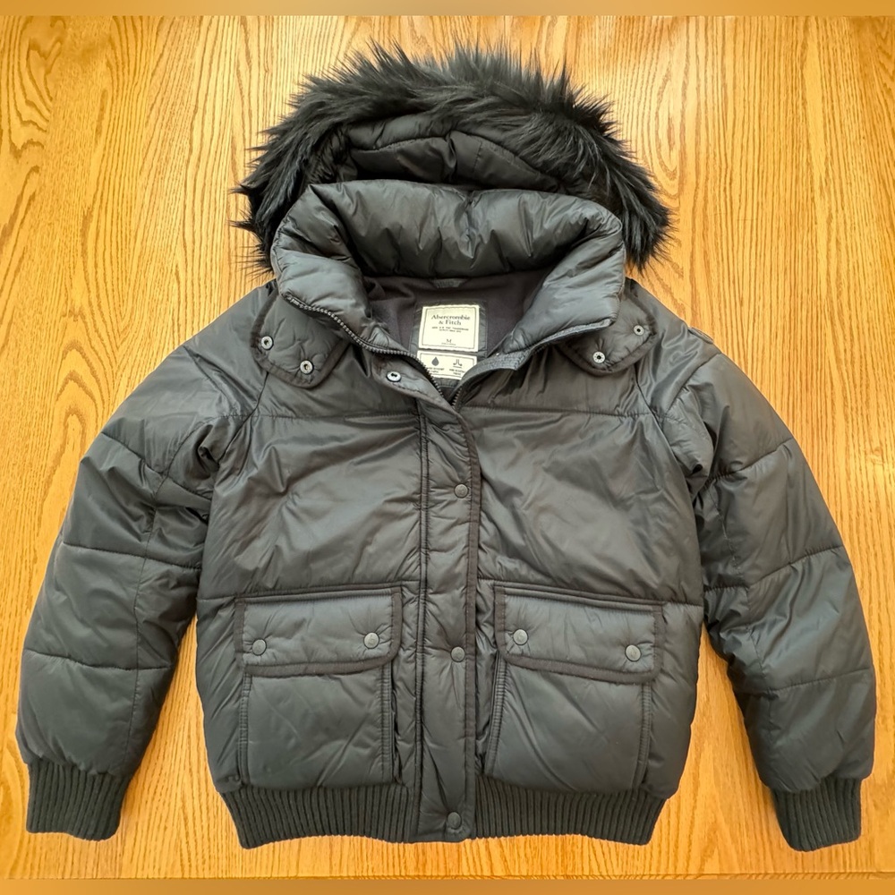 Abercrombie & Fitch Puffer Bomber Jacket Size Medium